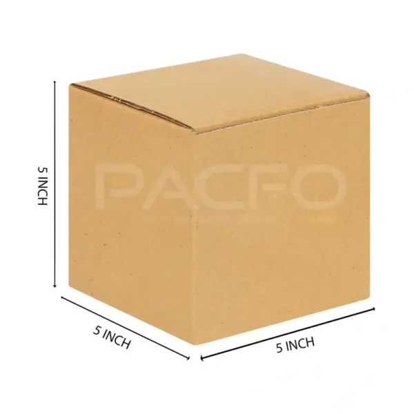3 Ply 5 X 5 X 5 Inches Brown Corrugated Boxes