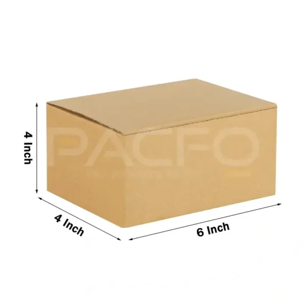 3 Ply 6 X 4 X 4 Inches Brown Corrugated Boxes