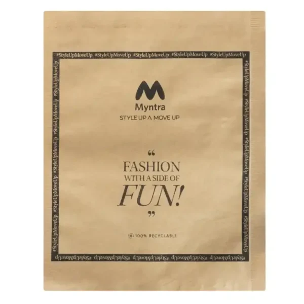 Myntra Branded Paper Pouches Size A0 – 8 X 10 Inches (Including Lip Lock)