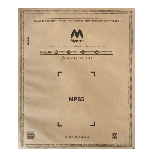 Myntra Branded Paper Pouches Size B - 14 x 16.7 Inches - Image 3