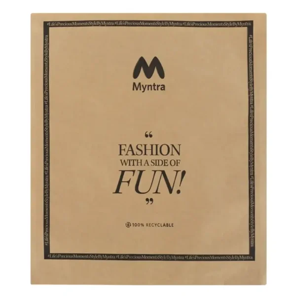 Myntra Branded Paper Pouches Size A – 13 X 14.7 Inches