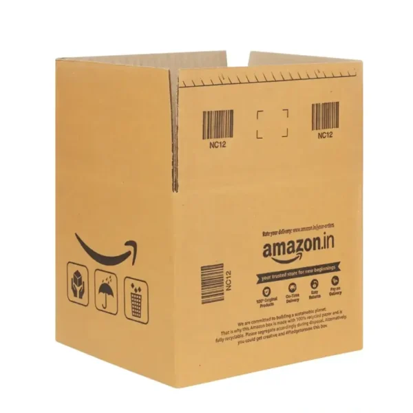 Amazon Branded Corrugated Box NC12 (22.6 X 21.5 X 19 CM) (50 Pcs)