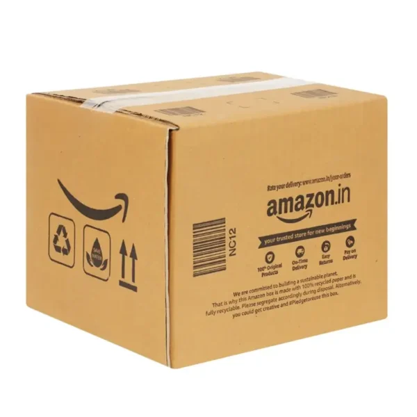 Amazon Branded Corrugated Box NC12 (22.6 X 21.5 X 19 CM) (50 Pcs) - Image 3