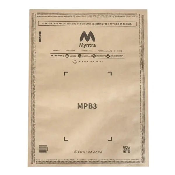 Myntra Branded Paper Pouches Size A1 - 10 X 14.5 Inches - Image 3