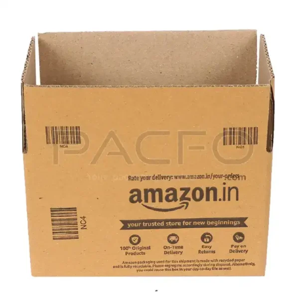 Amazon Branded Corrugated Box NC4 (17.7 X 10.1 X 10.1 CM) (50 Pcs) - Image 2