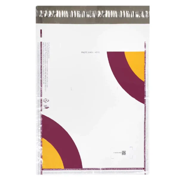 Meesho Printed TP9 Black and White 14 x 18 Inches Courier Bags